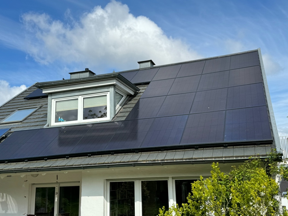 Solaranlage auf einem Dach