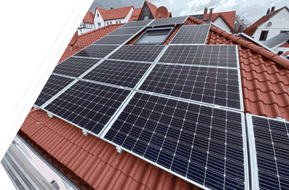 Solarmodule auf einem Dach